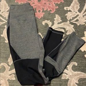 Black and gray leggings